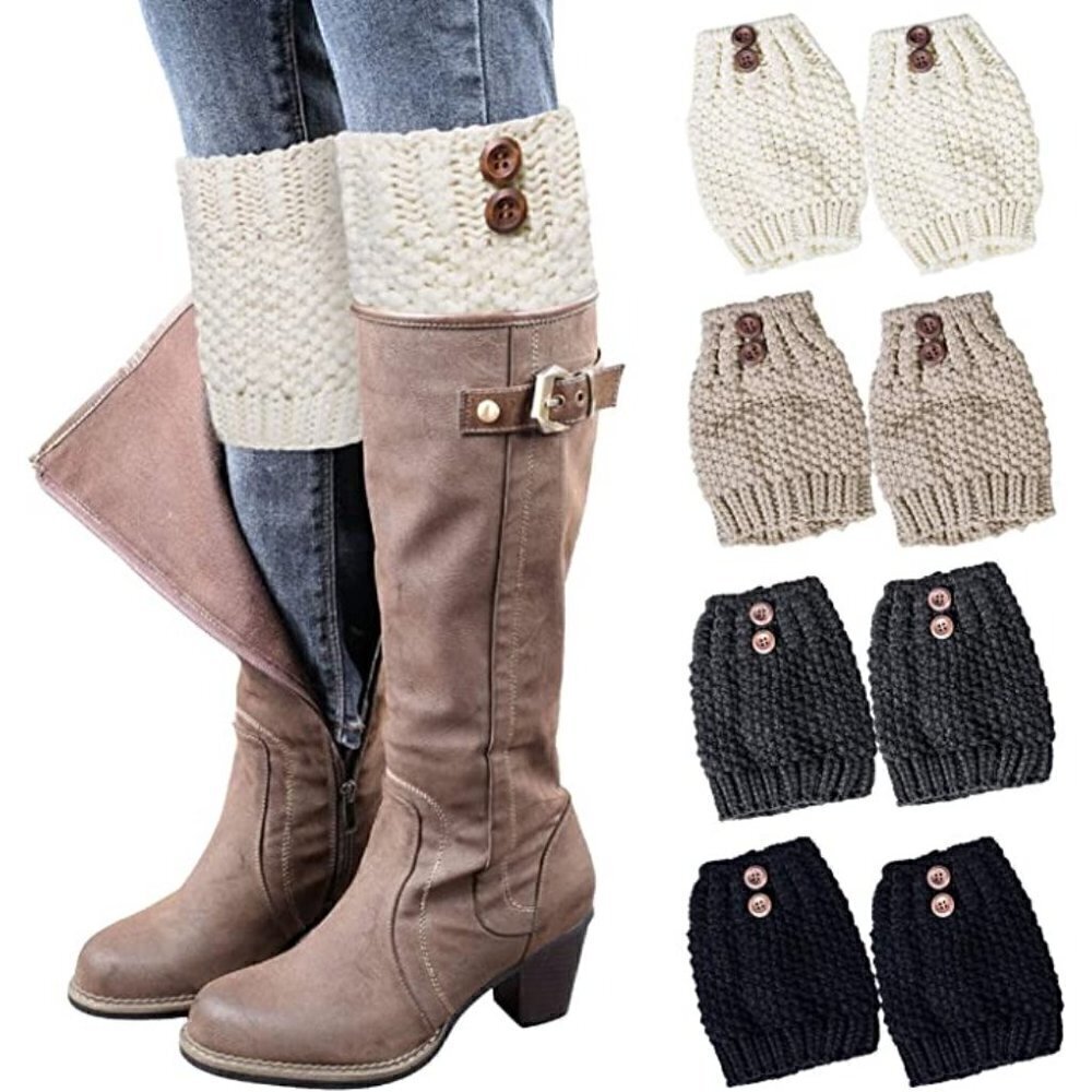 𝅺cute Knee High Socks Covers Warm Stockings Boots Dress Casual Winter Fall NWT
